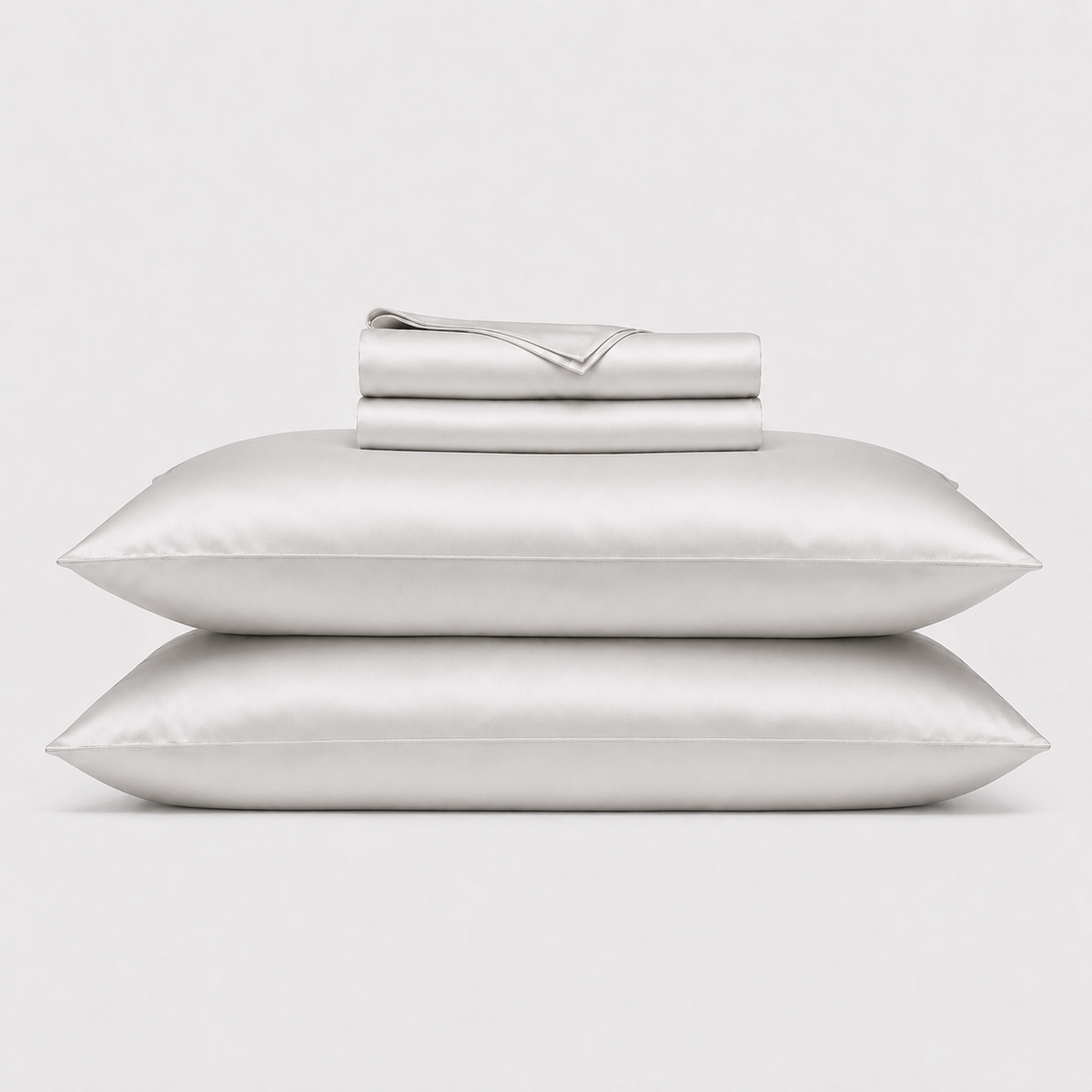 Strawberry Sorbet, the pink colourway of The Pillow By Limen copper-infused silk pillowcase