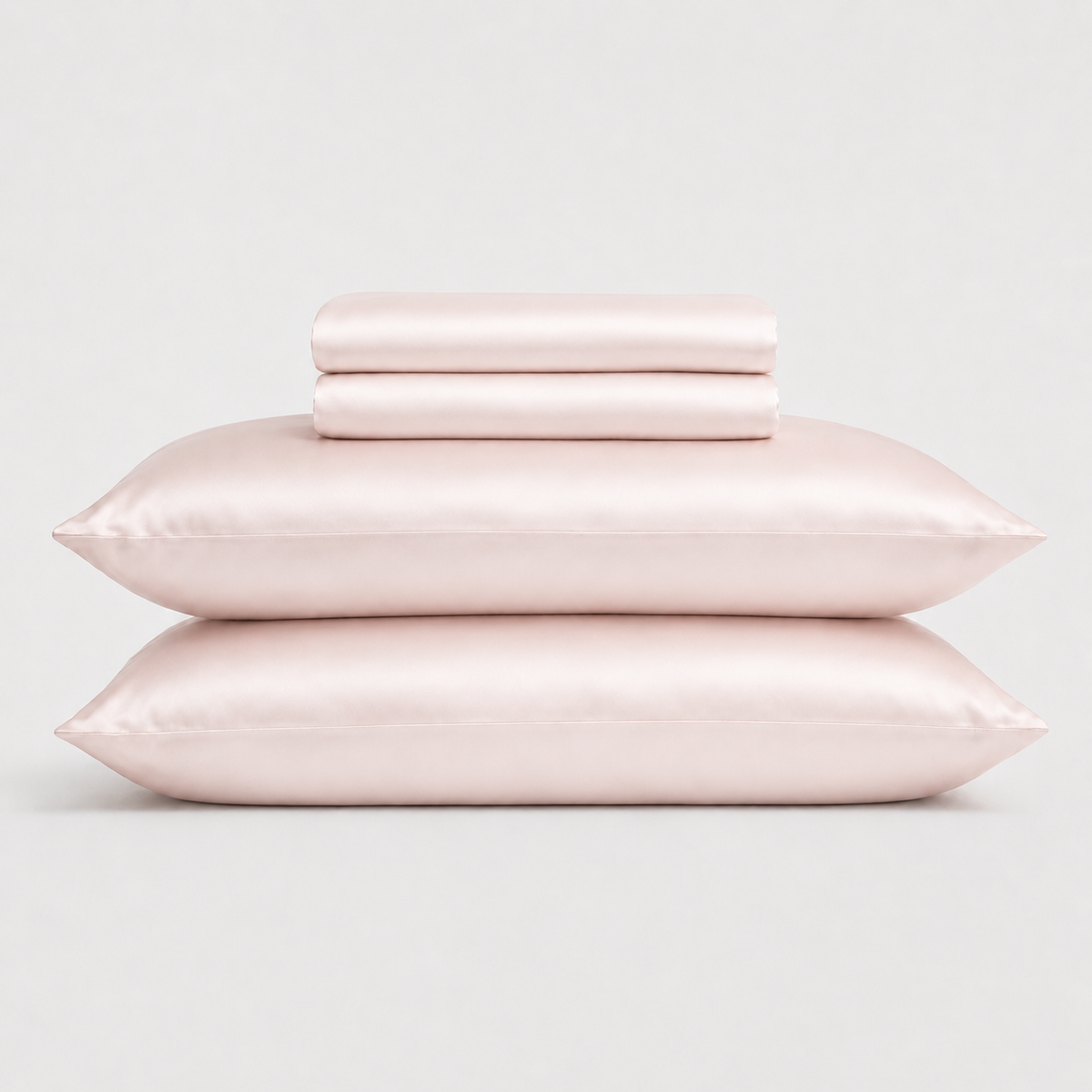 Heirloom Silver, the grey colourway of The Pillow By Limen copper-infused silk pillowcase